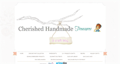 Desktop Screenshot of cherishedhandmadetreasures.com