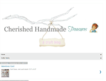 Tablet Screenshot of cherishedhandmadetreasures.com